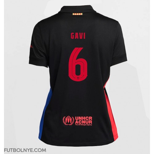 Camiseta Barcelona Paez Gavi #6 Visitante Equipación para mujer 2024-25 manga corta